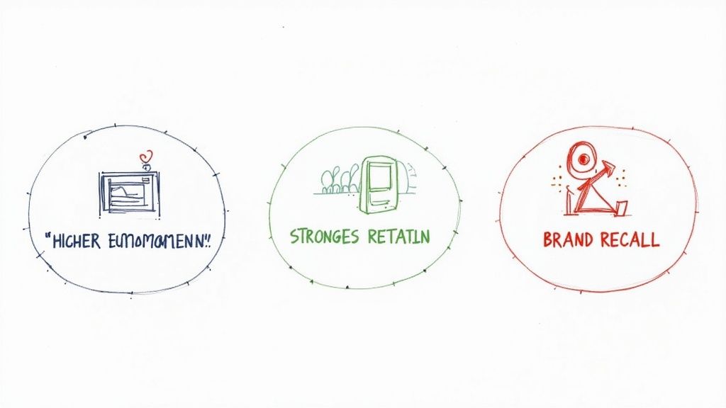 A person interacting with a training video on a tablet, showcasing the engagement of interactive video.