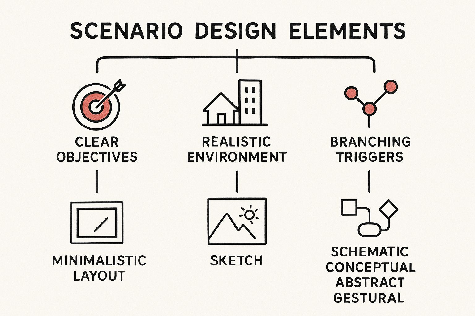 Infographic about scenario based training