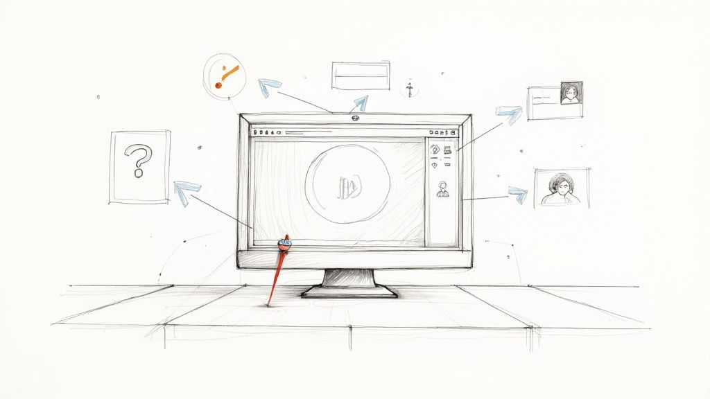 A screenshot from Mindstamp showing interactive elements being added to a video timeline.