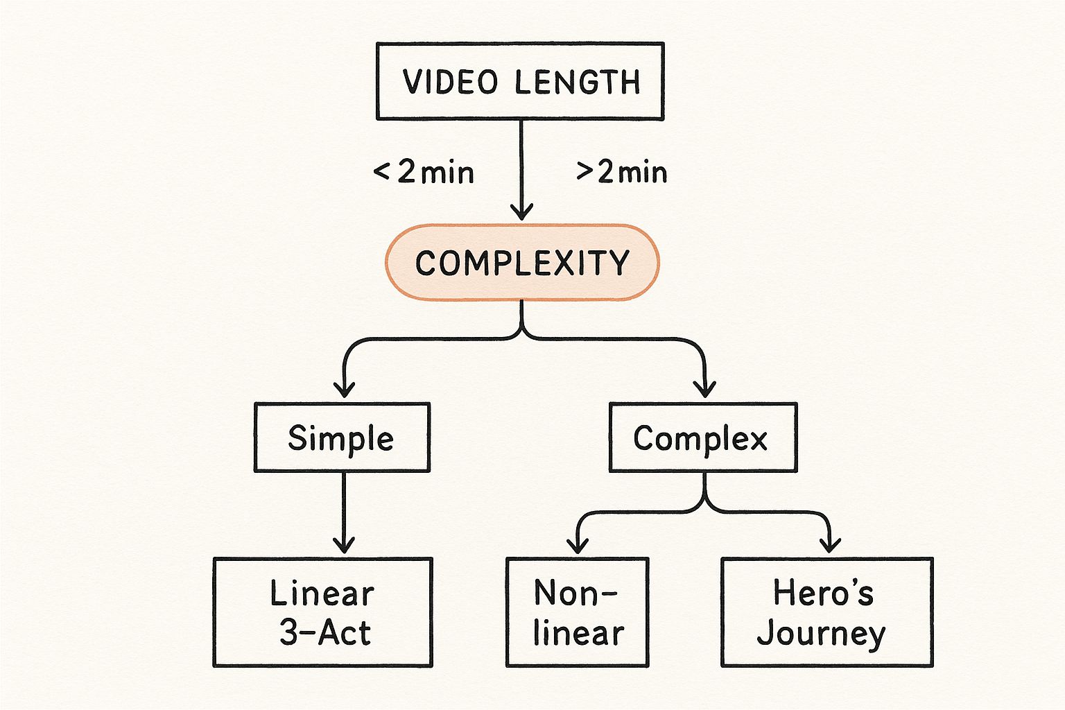Infographic about storytelling in video