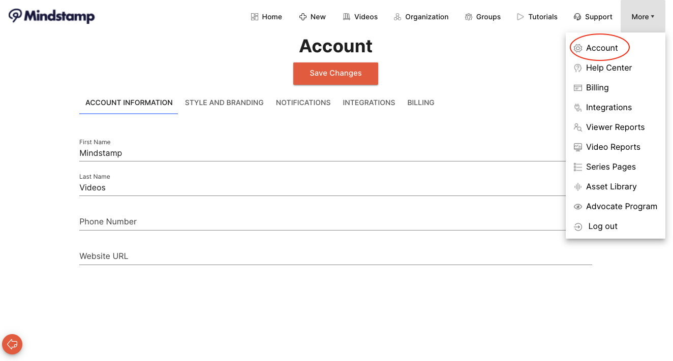View your account settings on Mindstamp to update account level design for comments.