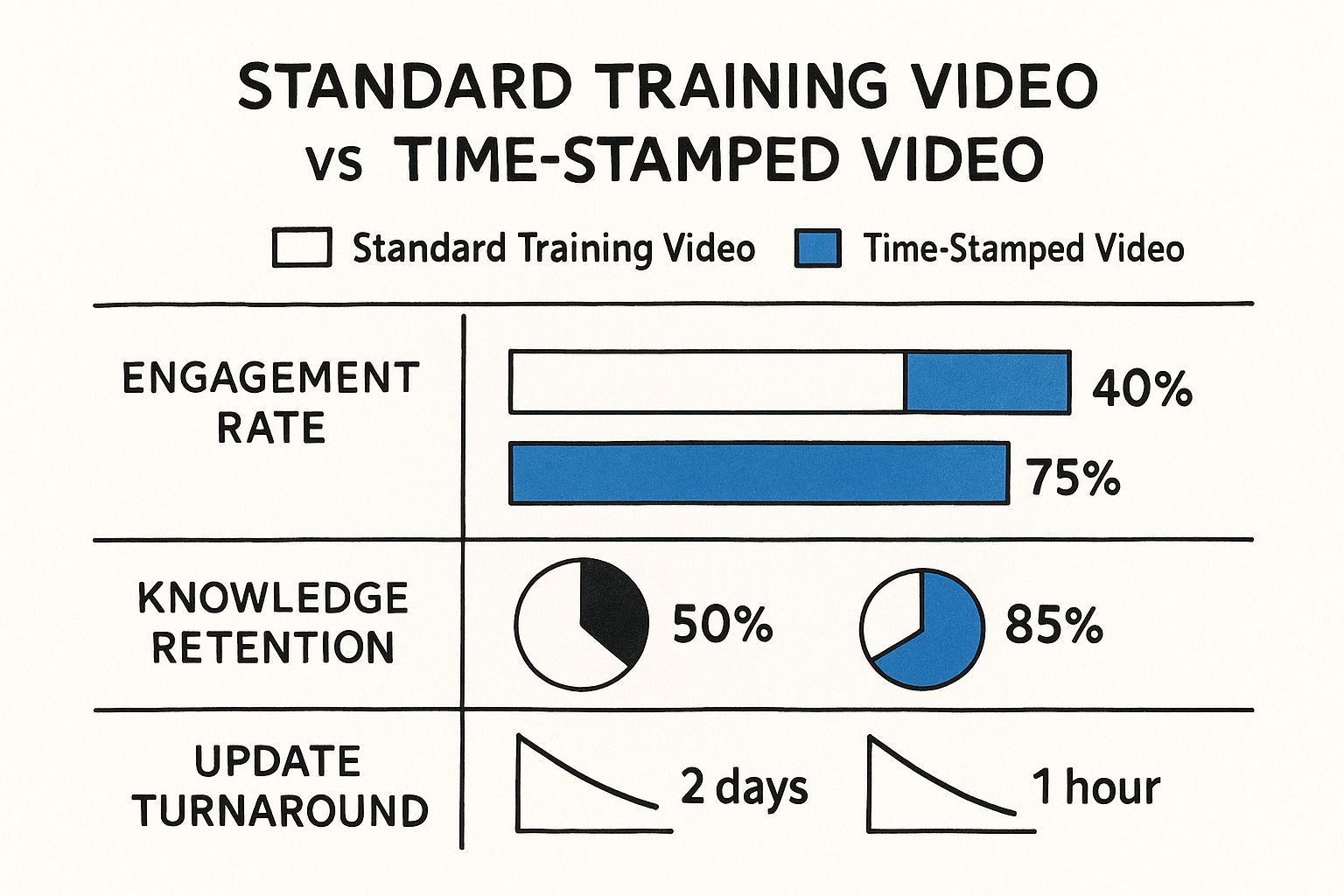 Infographic about time stamped video