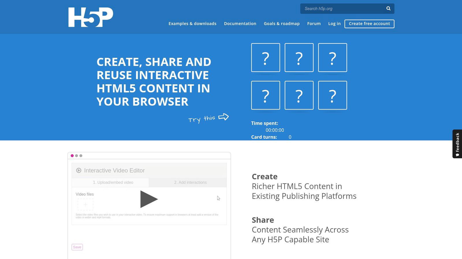 H5P (Interactive Video content type)