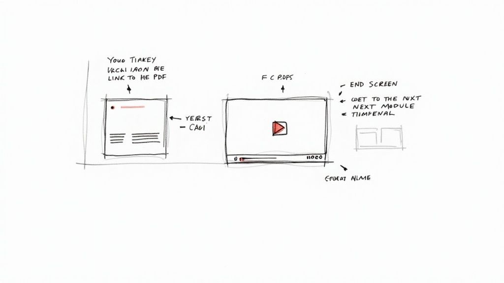 An image of the YouTube Studio interface showing where to add cards and end screens to a video.