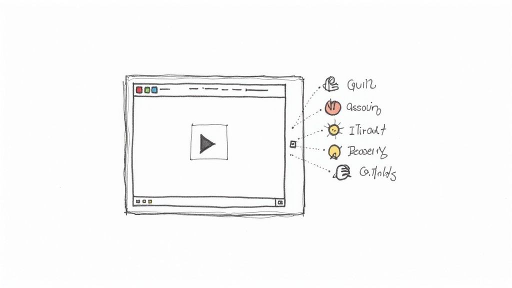 A corporate training session with employees actively engaged around a laptop.