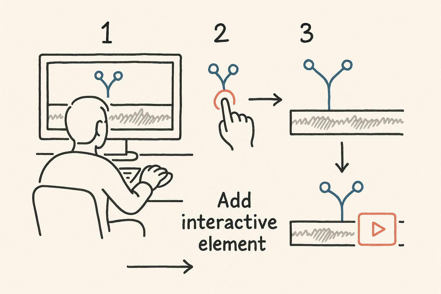 Infographic about interactive video youtube