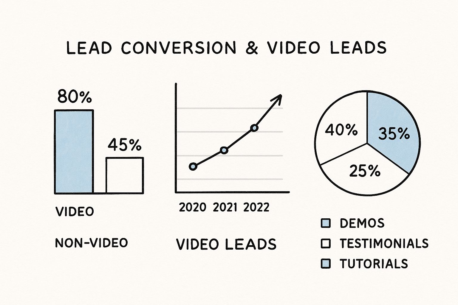 Infographic about video lead generation